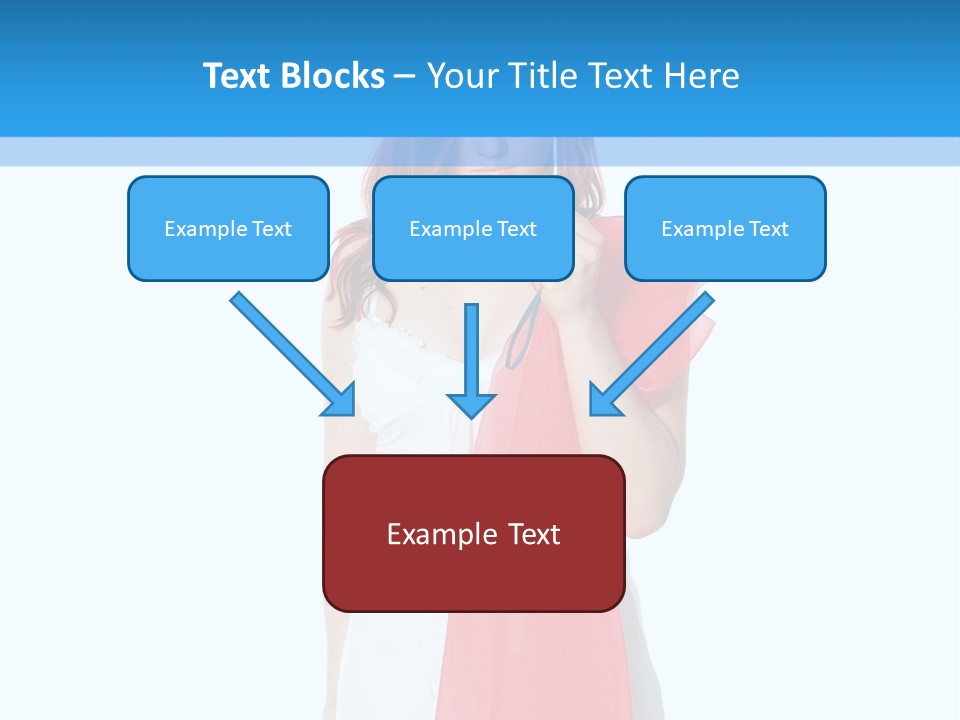 Woman White Young PowerPoint Template