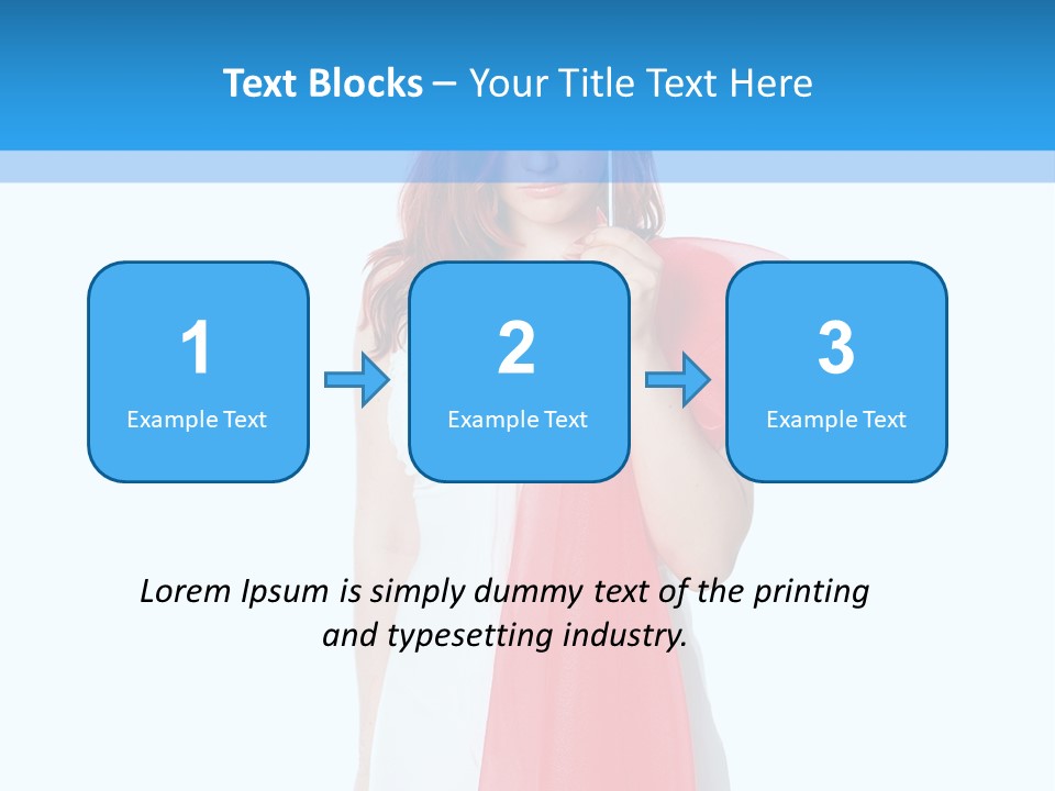 Woman White Young PowerPoint Template