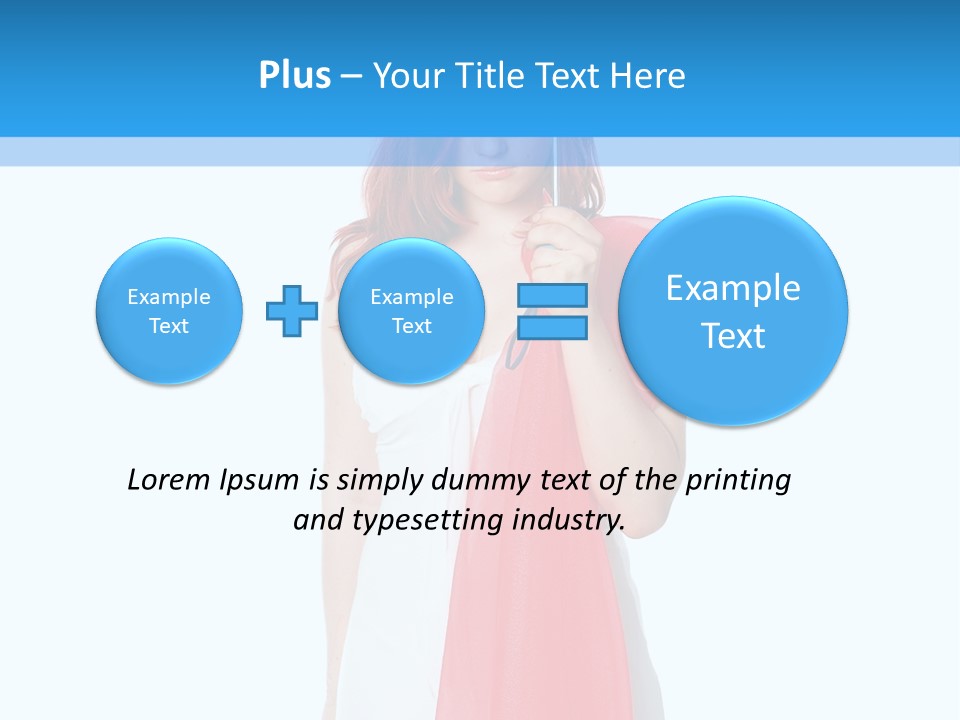 Woman White Young PowerPoint Template