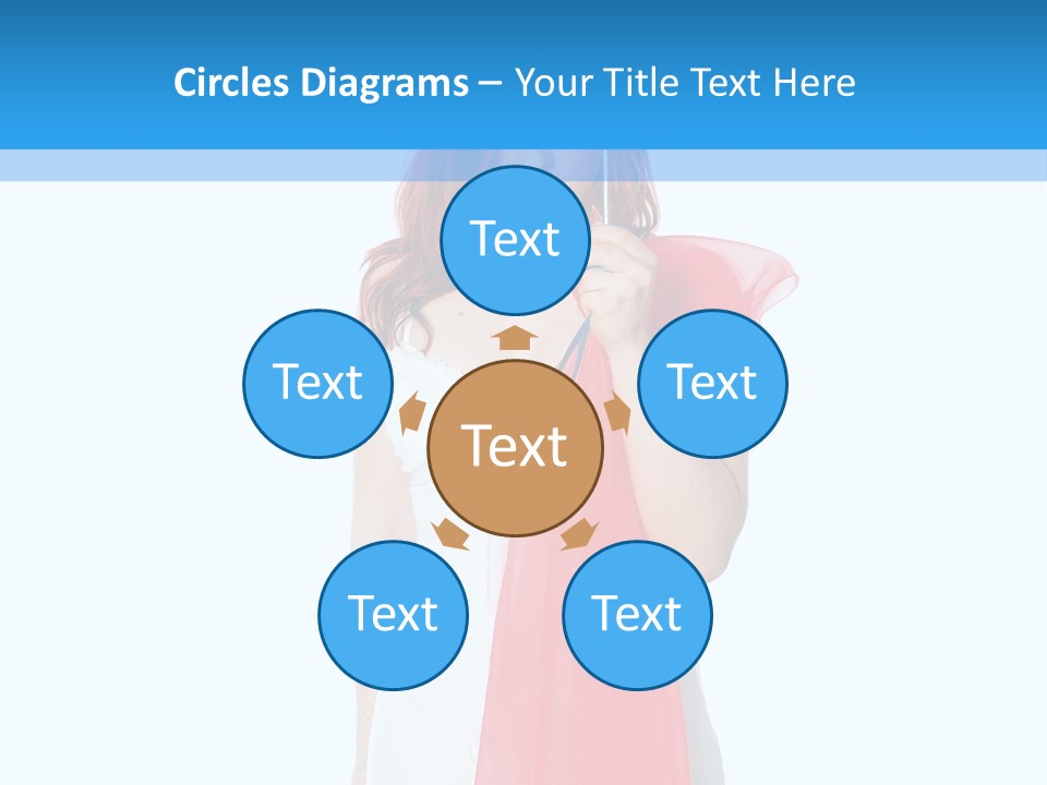 Woman White Young PowerPoint Template