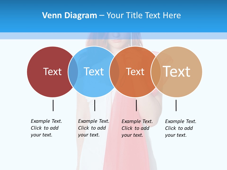 Woman White Young PowerPoint Template