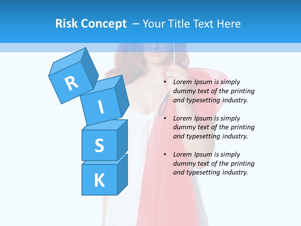 Woman White Young PowerPoint Template