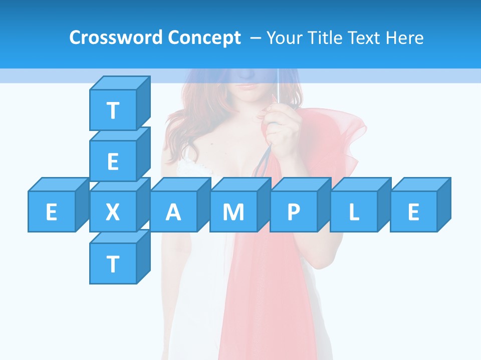 Woman White Young PowerPoint Template