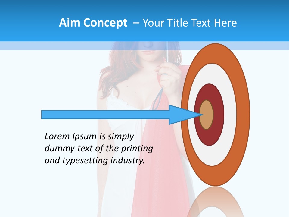 Woman White Young PowerPoint Template