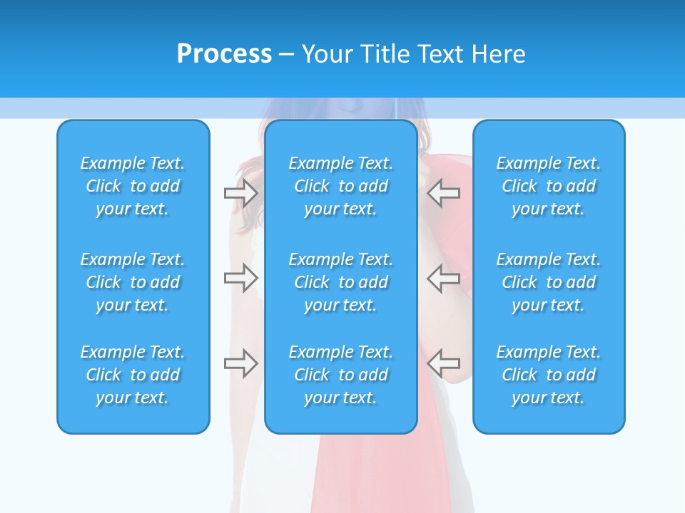 Woman White Young PowerPoint Template