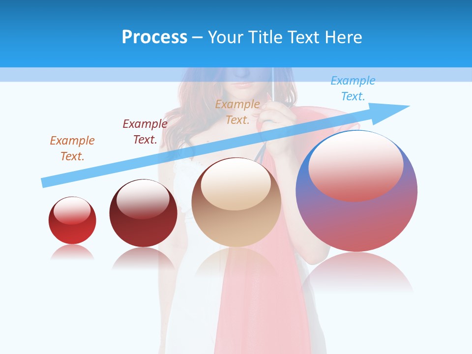 Woman White Young PowerPoint Template