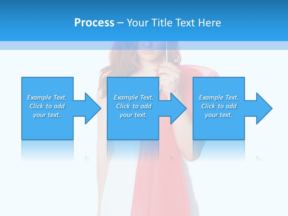 Woman White Young PowerPoint Template