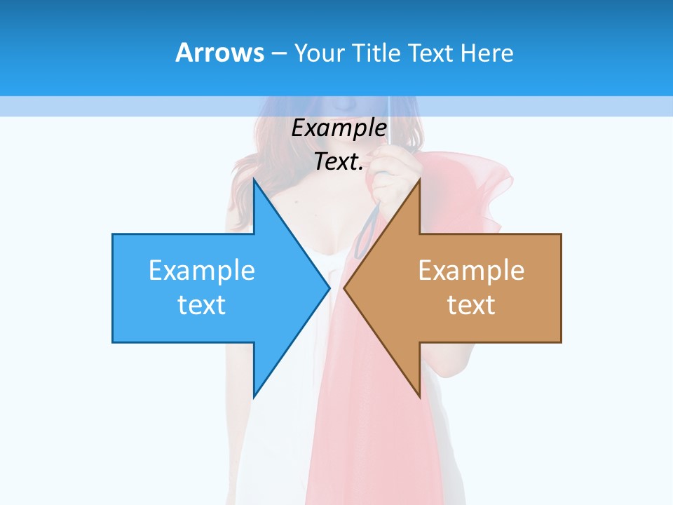 Woman White Young PowerPoint Template