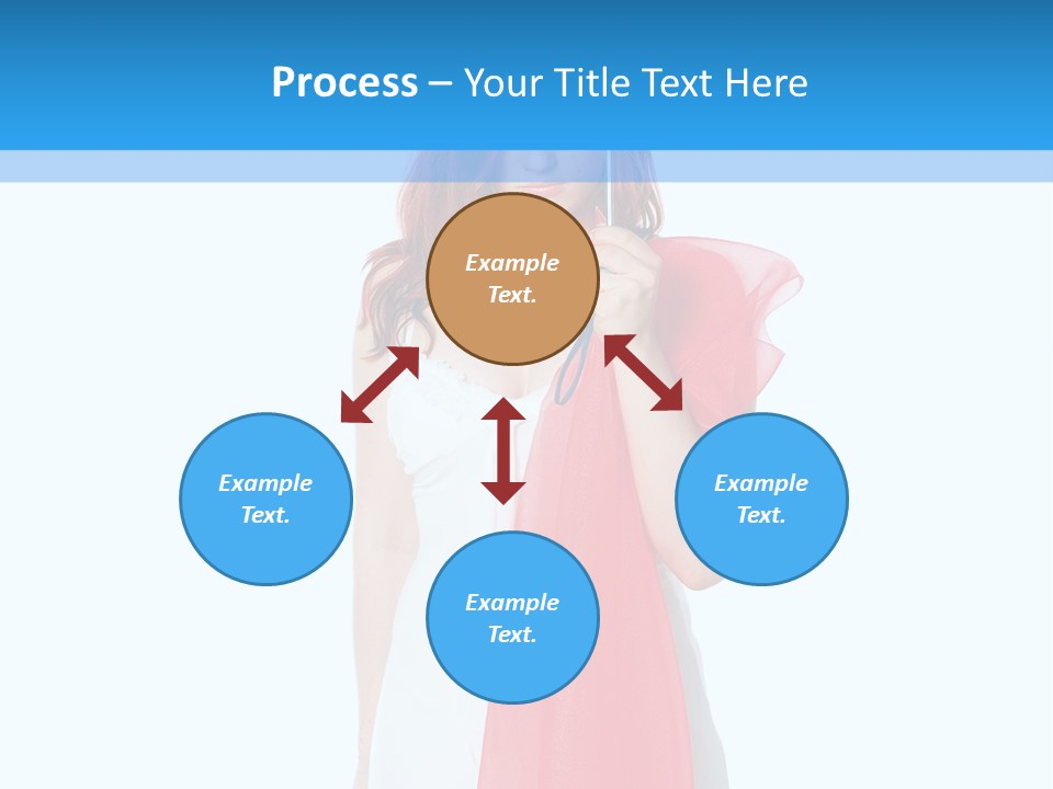 Woman White Young PowerPoint Template