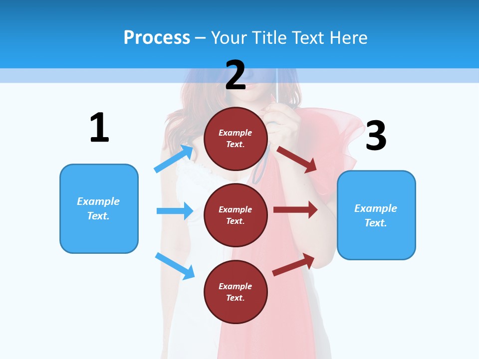 Woman White Young PowerPoint Template