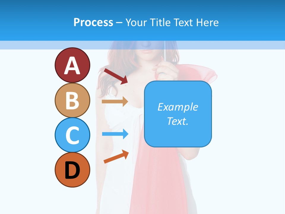 Woman White Young PowerPoint Template