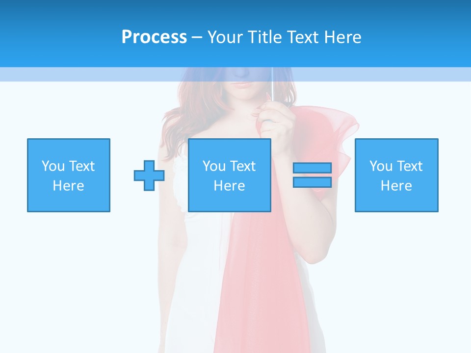 Woman White Young PowerPoint Template