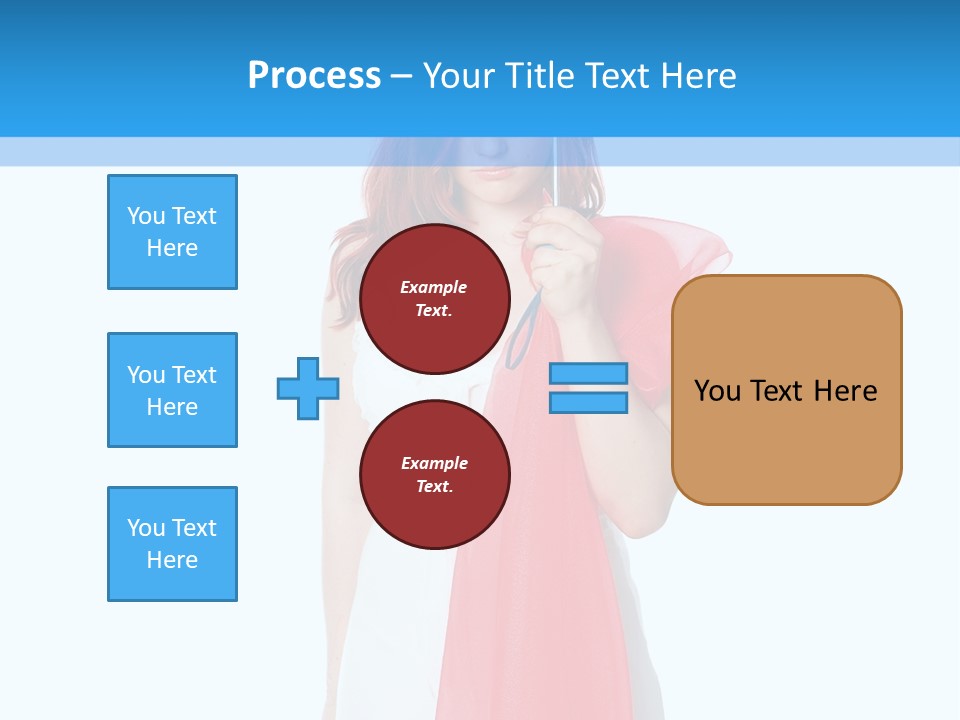 Woman White Young PowerPoint Template