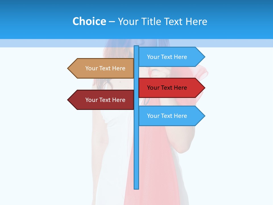 Woman White Young PowerPoint Template