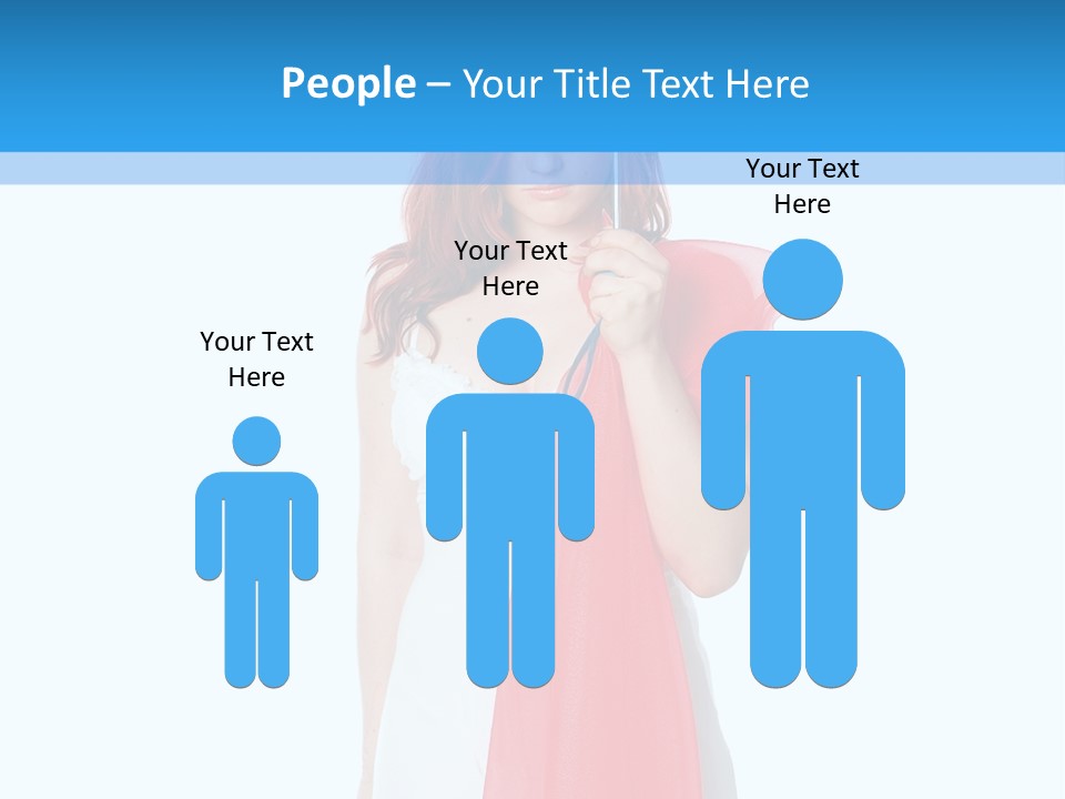 Woman White Young PowerPoint Template