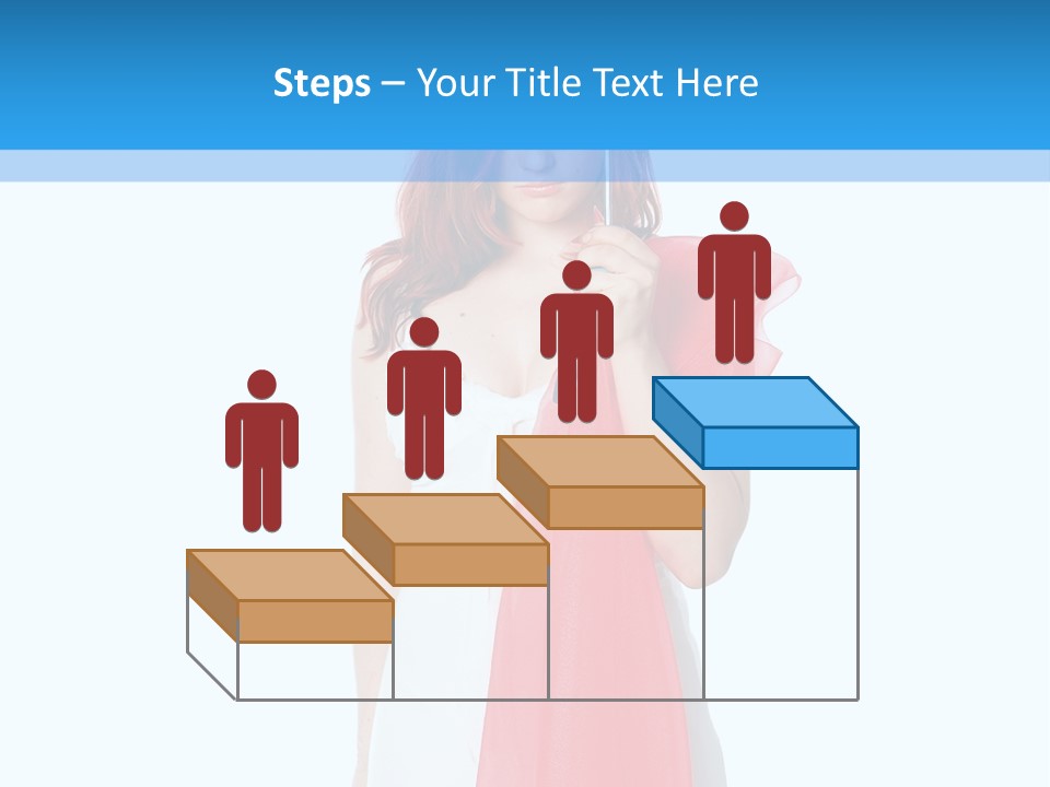 Woman White Young PowerPoint Template