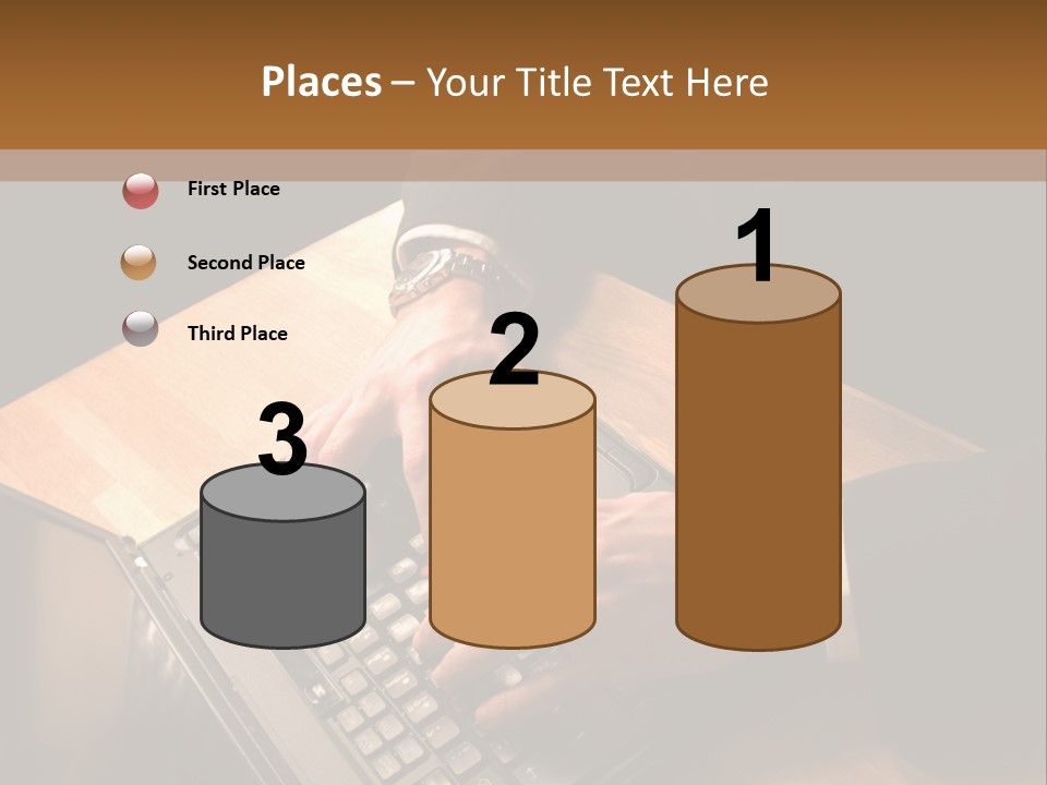White Macro Blackberry PowerPoint Template
