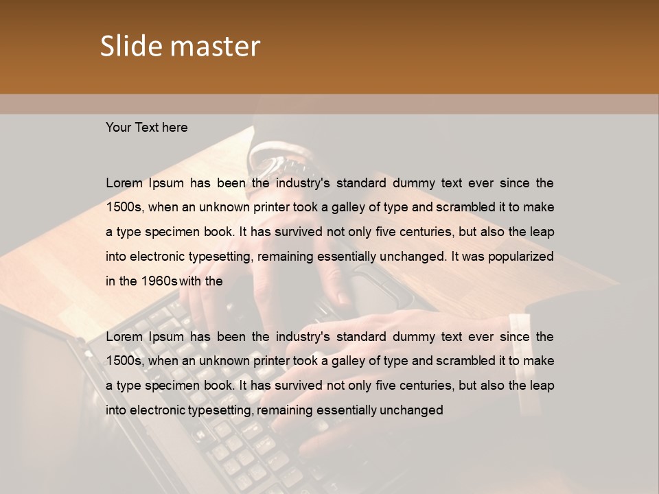 White Macro Blackberry PowerPoint Template