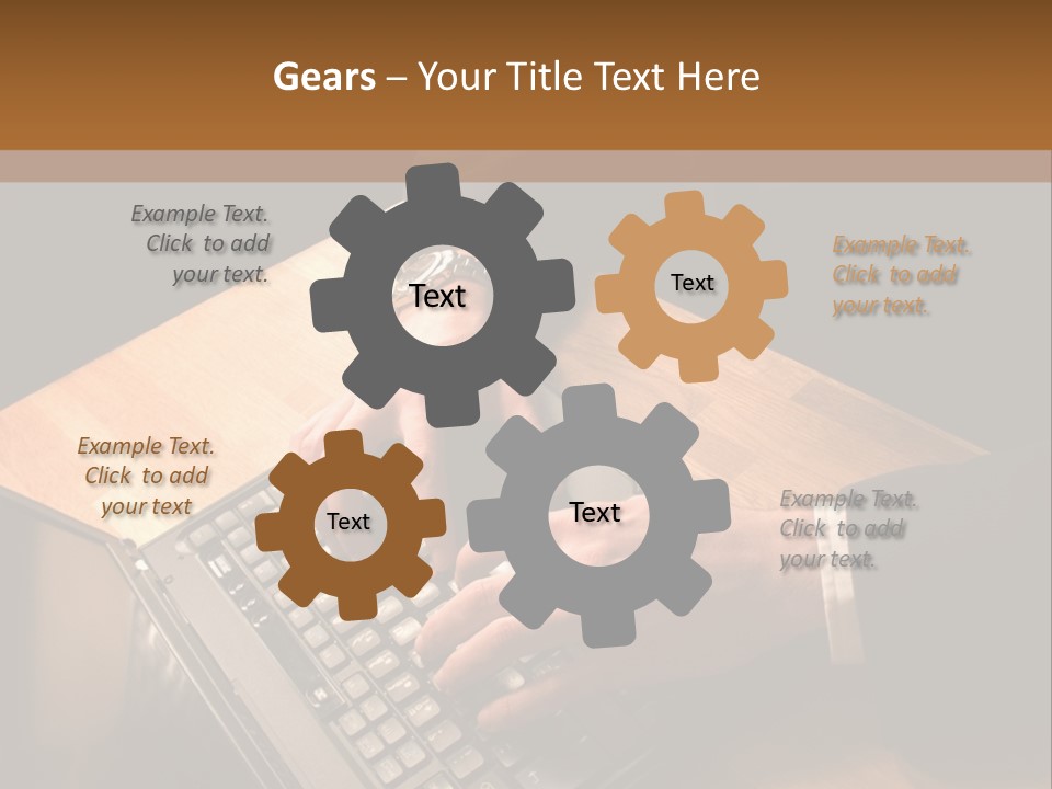 White Macro Blackberry PowerPoint Template