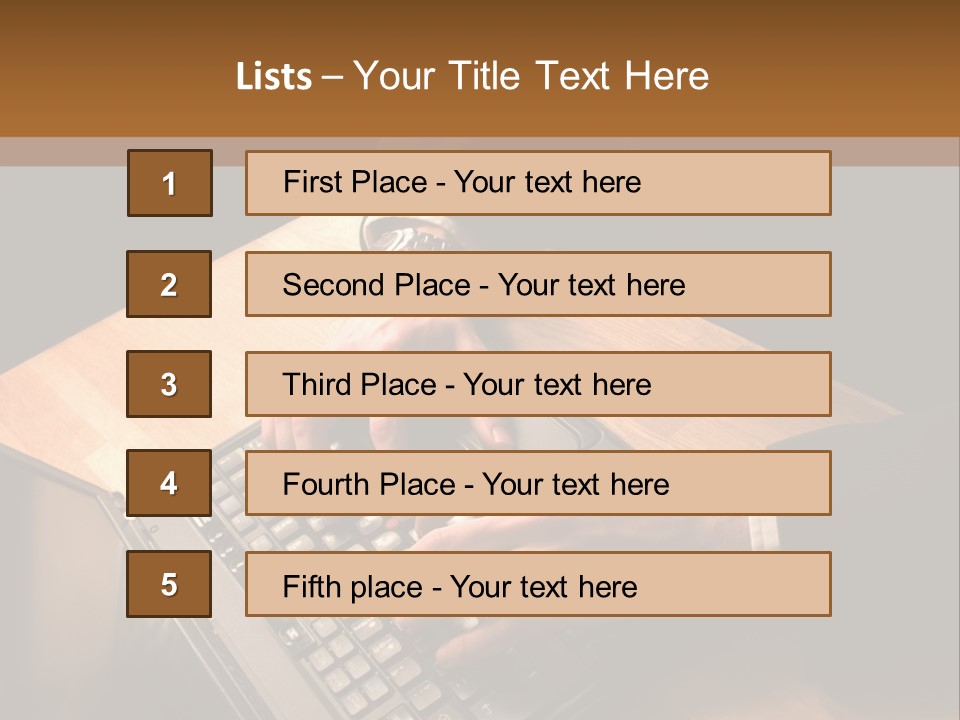 White Macro Blackberry PowerPoint Template