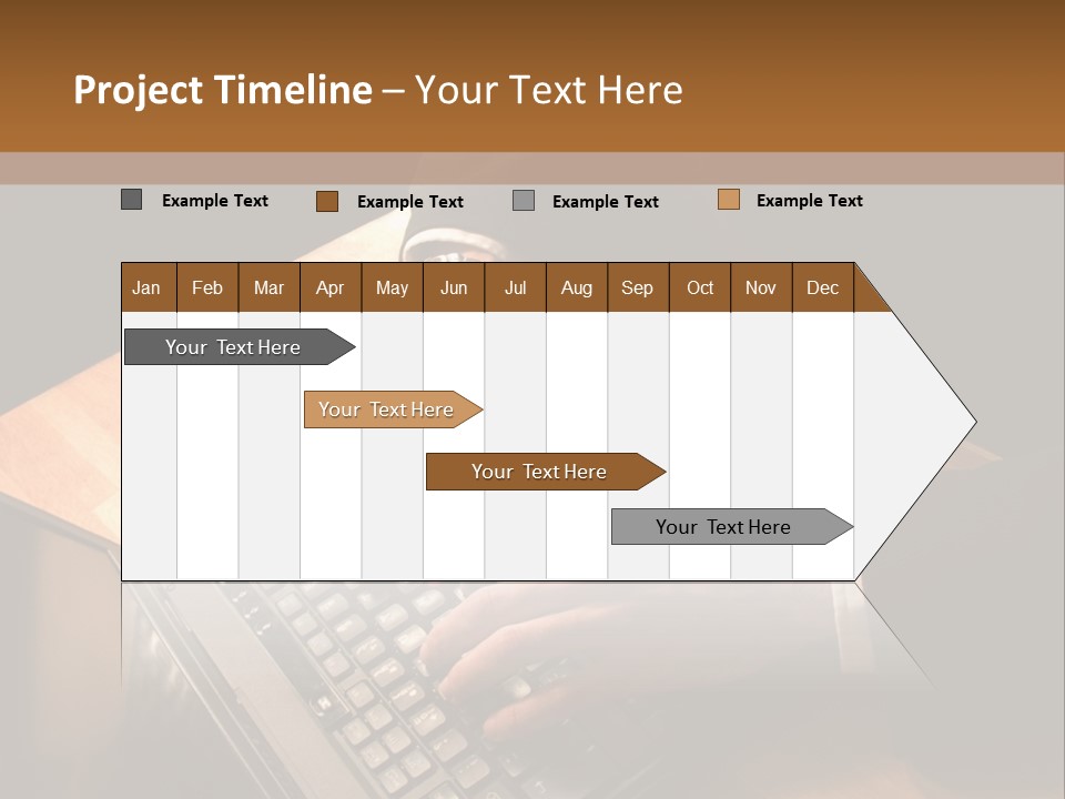 White Macro Blackberry PowerPoint Template