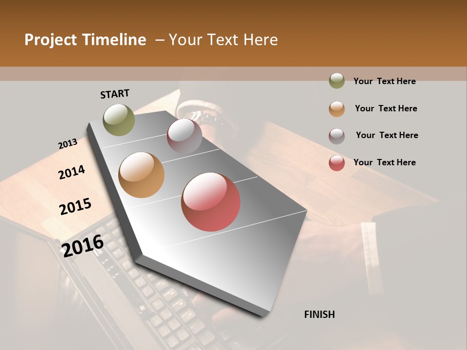 White Macro Blackberry PowerPoint Template