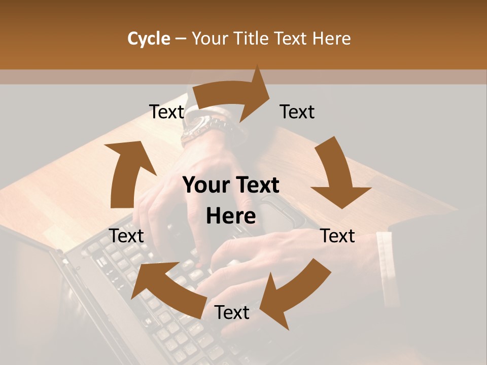 White Macro Blackberry PowerPoint Template