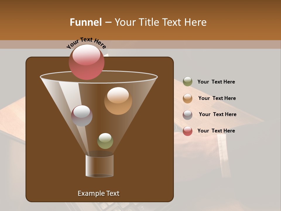 White Macro Blackberry PowerPoint Template