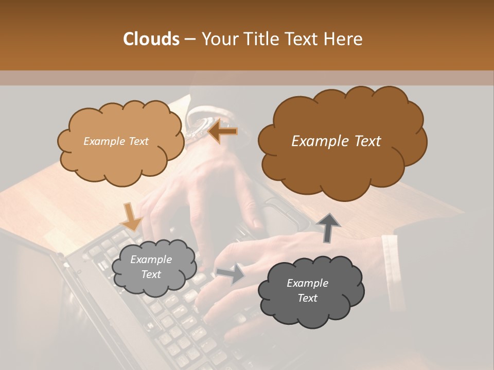 White Macro Blackberry PowerPoint Template