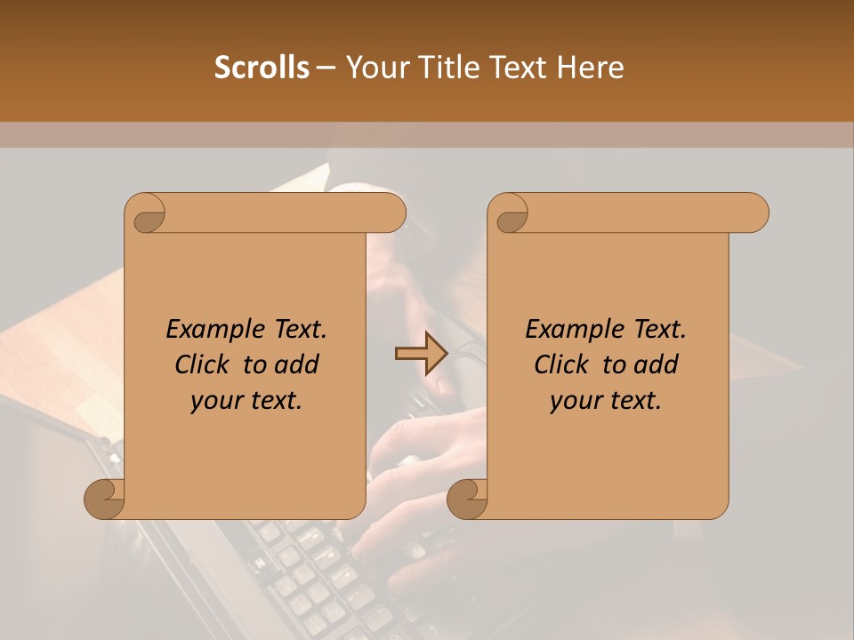 White Macro Blackberry PowerPoint Template