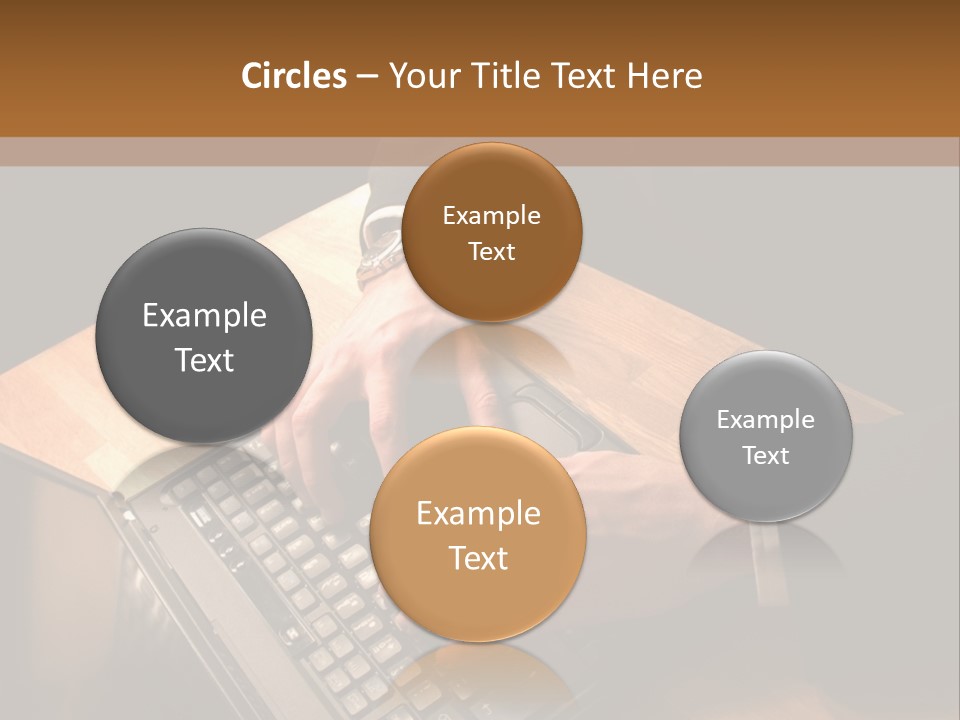 White Macro Blackberry PowerPoint Template
