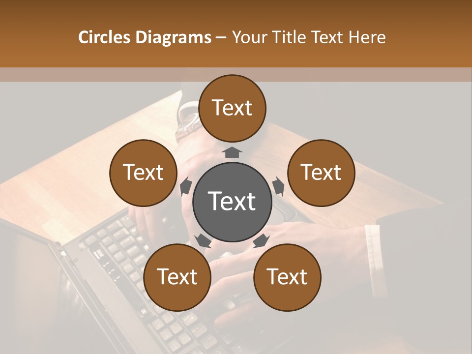 White Macro Blackberry PowerPoint Template