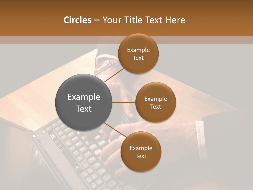 White Macro Blackberry PowerPoint Template