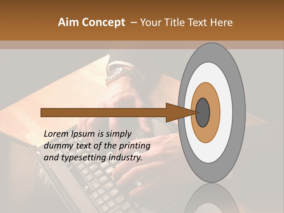 White Macro Blackberry PowerPoint Template