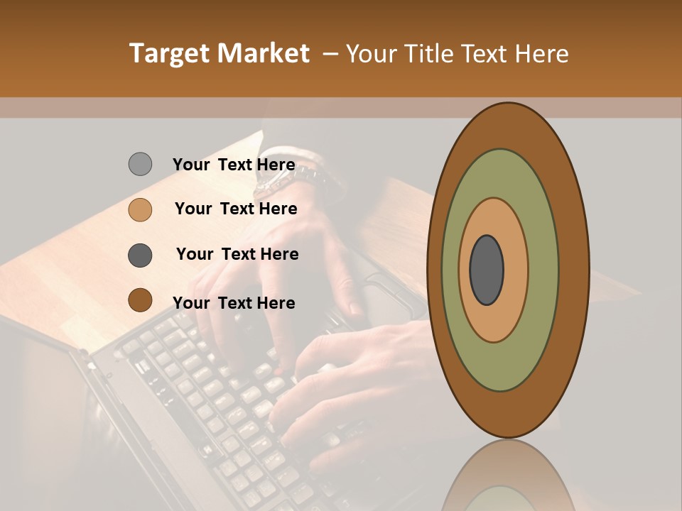 White Macro Blackberry PowerPoint Template