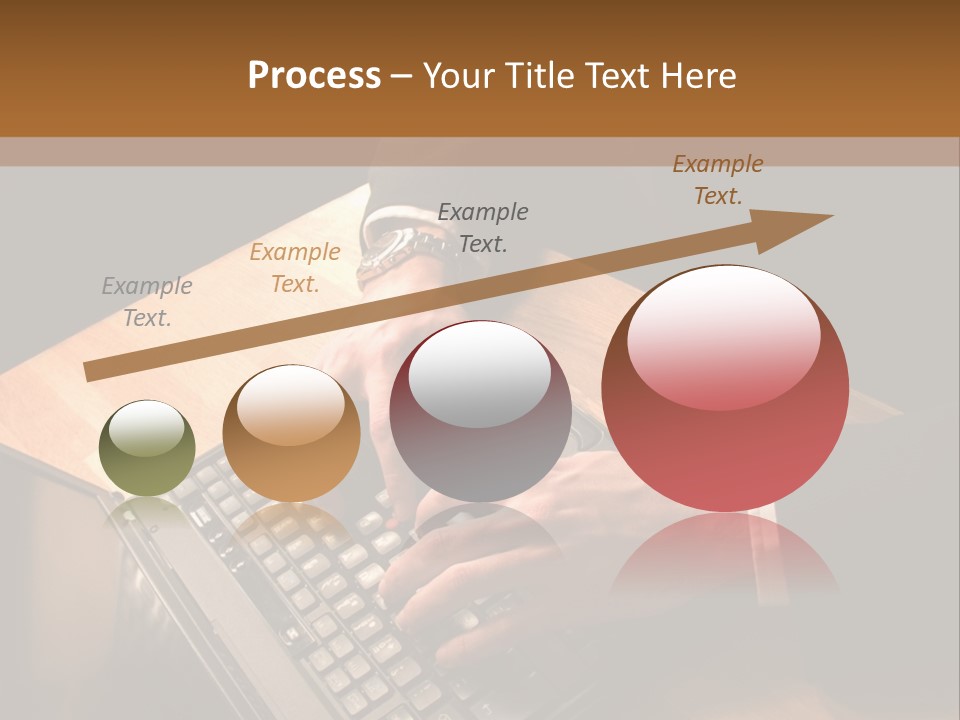 White Macro Blackberry PowerPoint Template