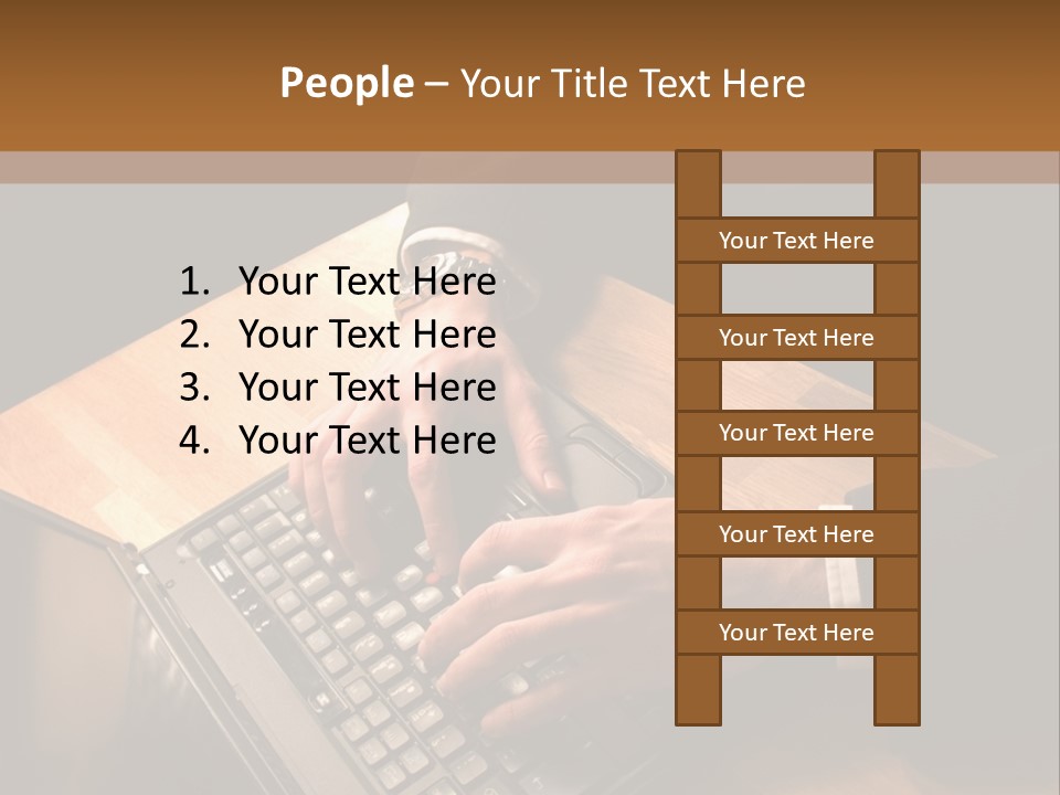 White Macro Blackberry PowerPoint Template