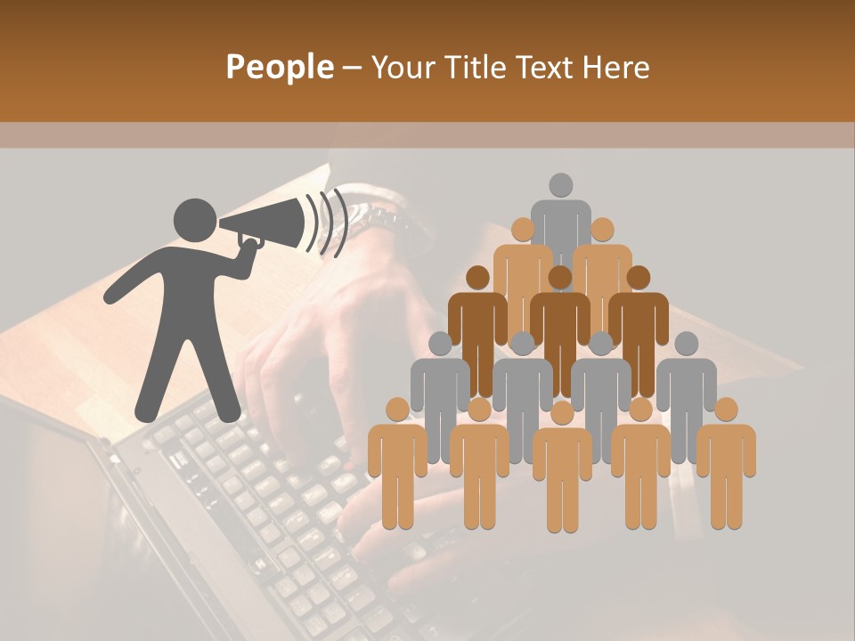 White Macro Blackberry PowerPoint Template