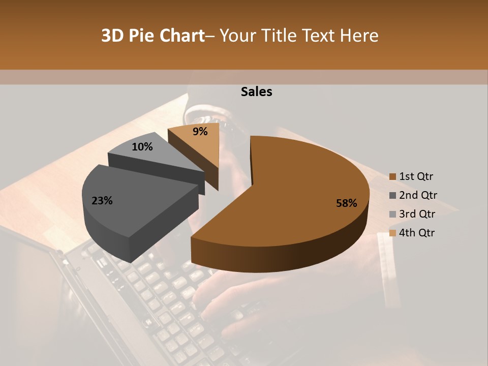 White Macro Blackberry PowerPoint Template