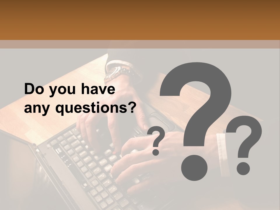 White Macro Blackberry PowerPoint Template