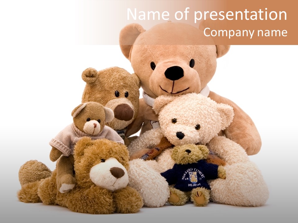 Child Gift Fur PowerPoint Template