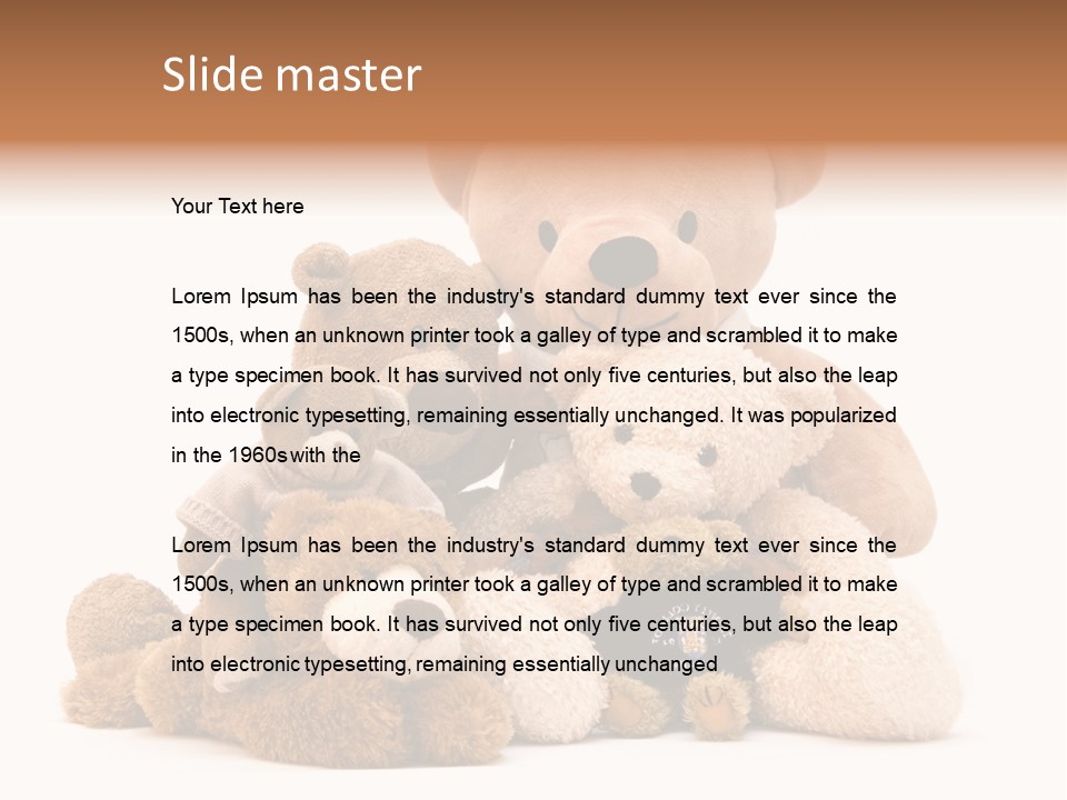 Child Gift Fur PowerPoint Template