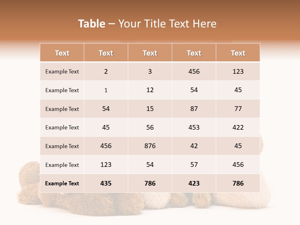 Child Gift Fur PowerPoint Template