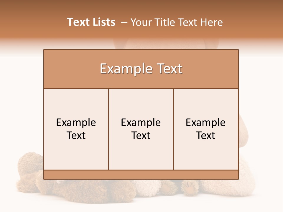 Child Gift Fur PowerPoint Template