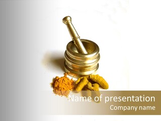 Pungent Spice Coriander PowerPoint Template