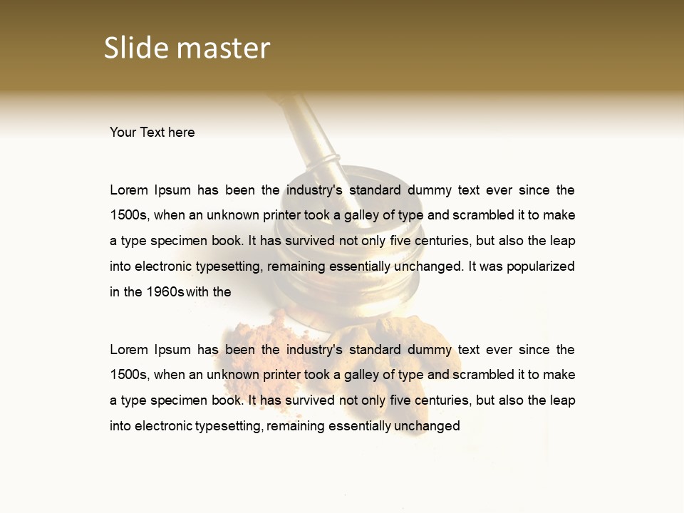 Pungent Spice Coriander PowerPoint Template