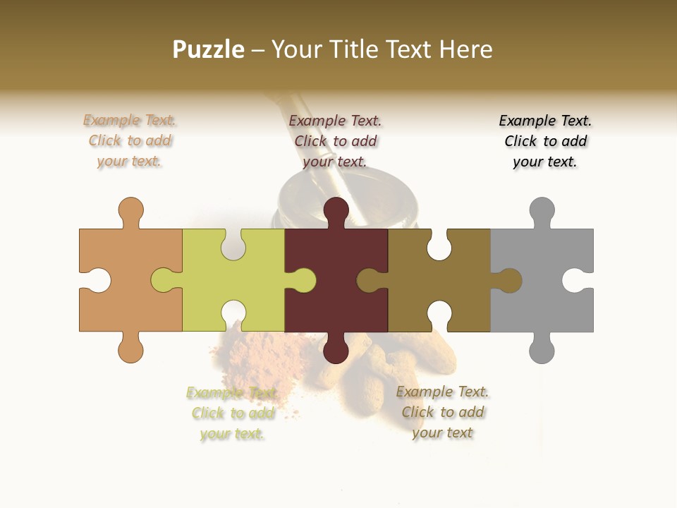 Pungent Spice Coriander PowerPoint Template