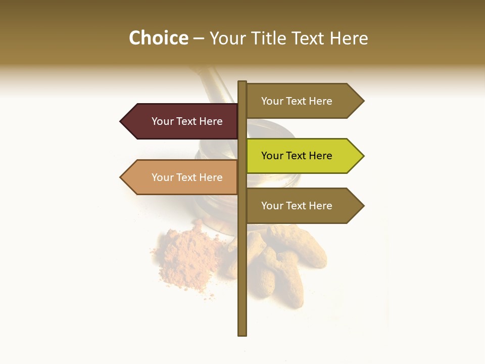 Pungent Spice Coriander PowerPoint Template