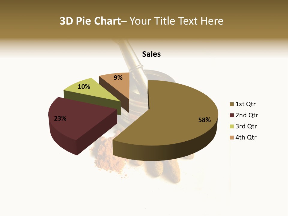 Pungent Spice Coriander PowerPoint Template
