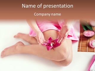 Spring Blue Plant PowerPoint Template